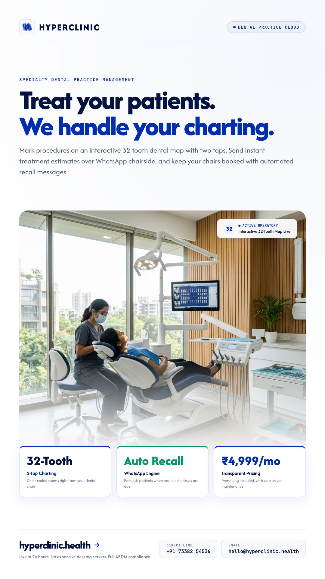 Treat your patients. We handle your charting.