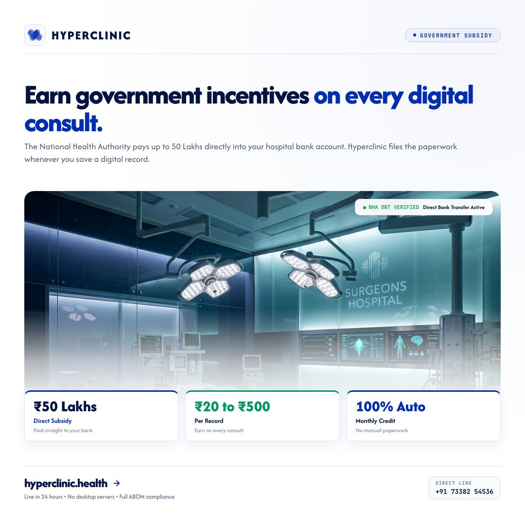 Earn government incentives on every digital consult.