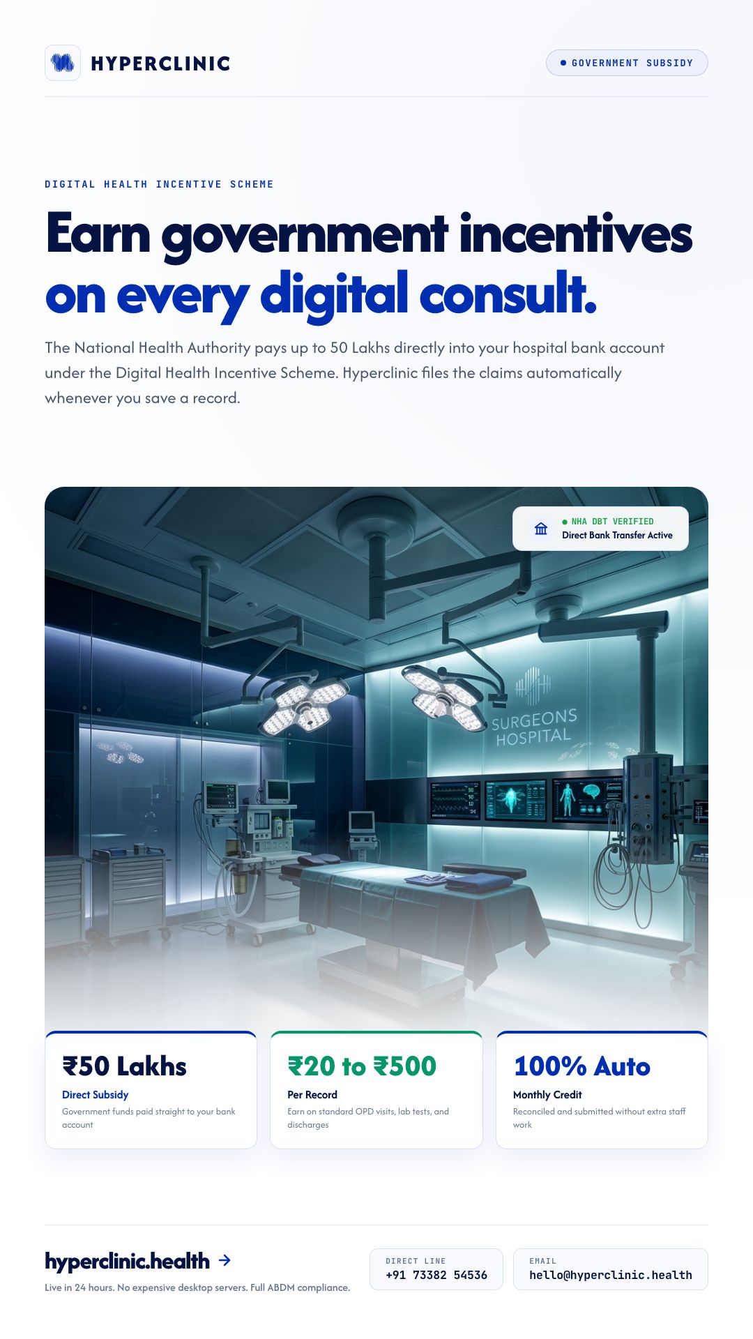 Earn government incentives on every digital consult.