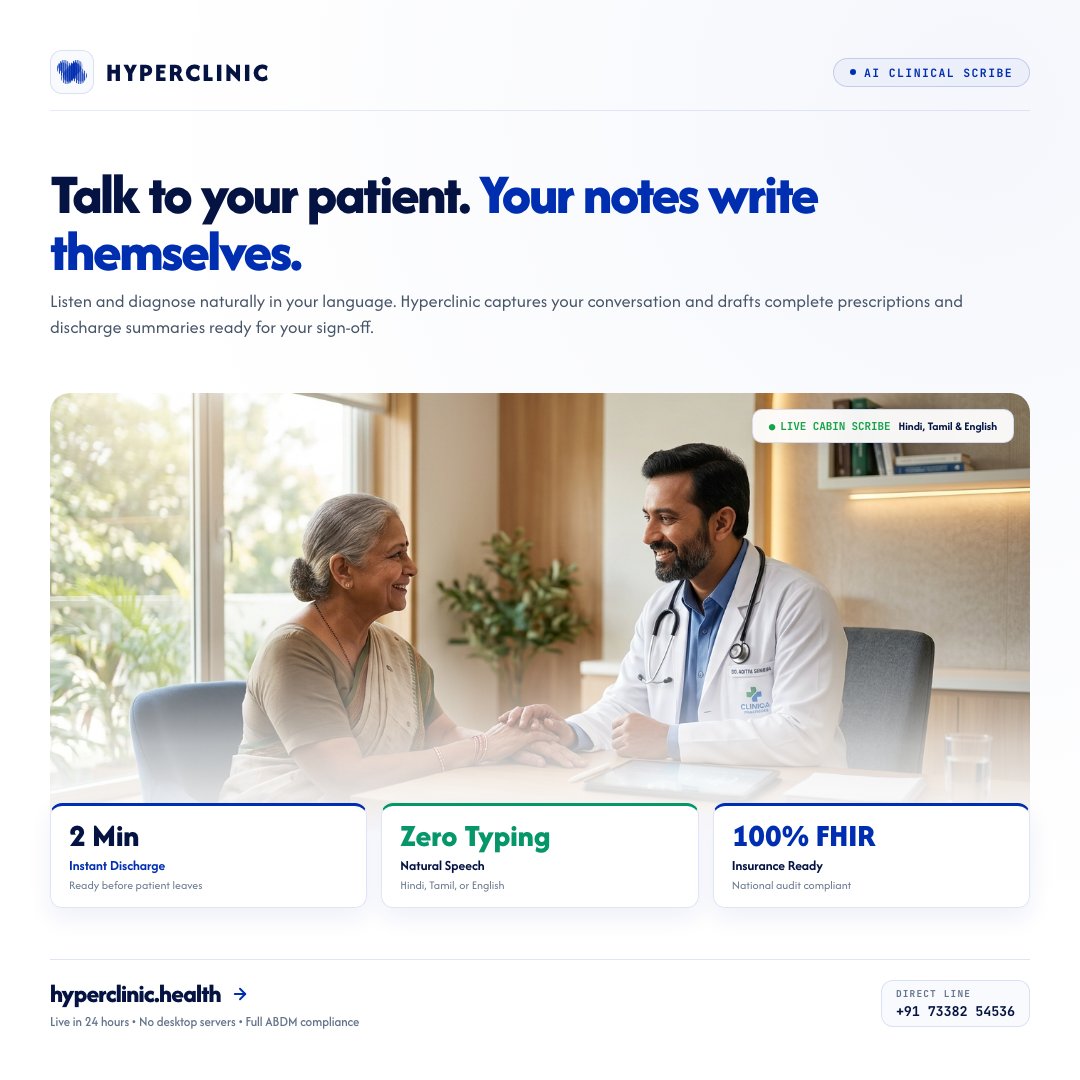 Talk to your patient. Your notes write themselves.